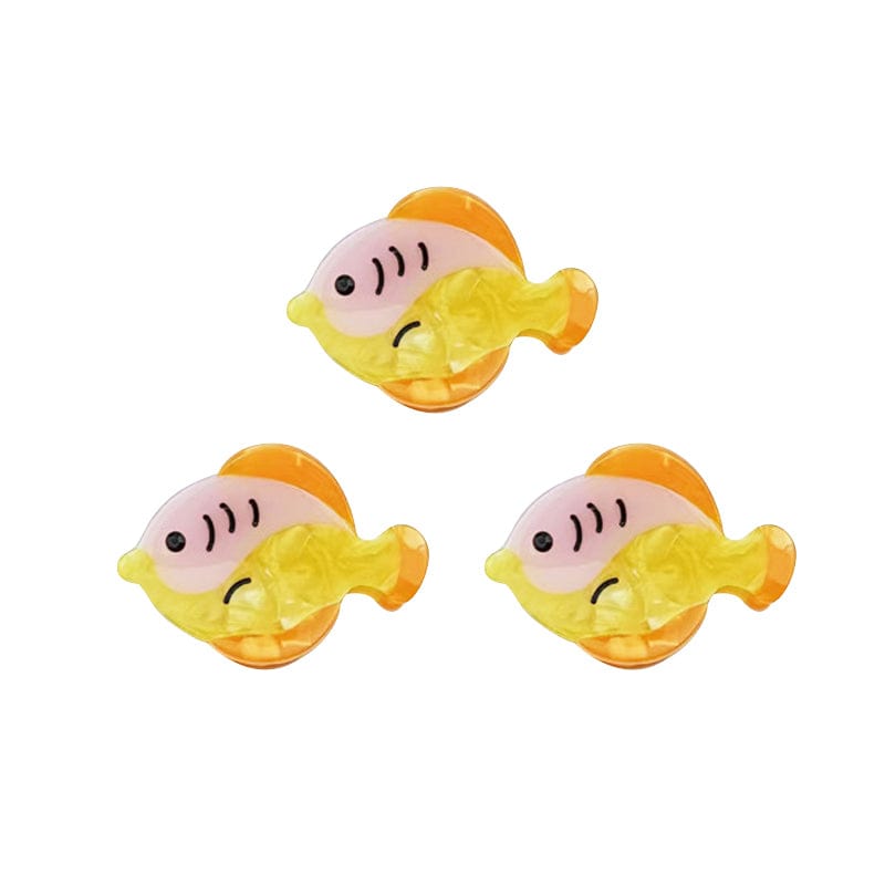 Mini 3Pcs Yellow Fish Side Clip | Nueshiny