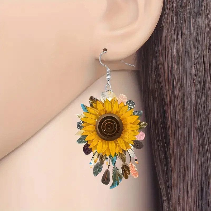 Sunflower Earrings | NueShiny