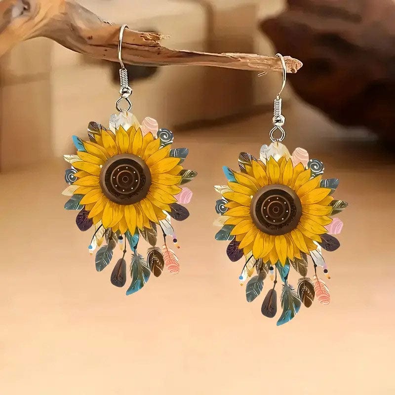 Sunflower Earrings | NueShiny