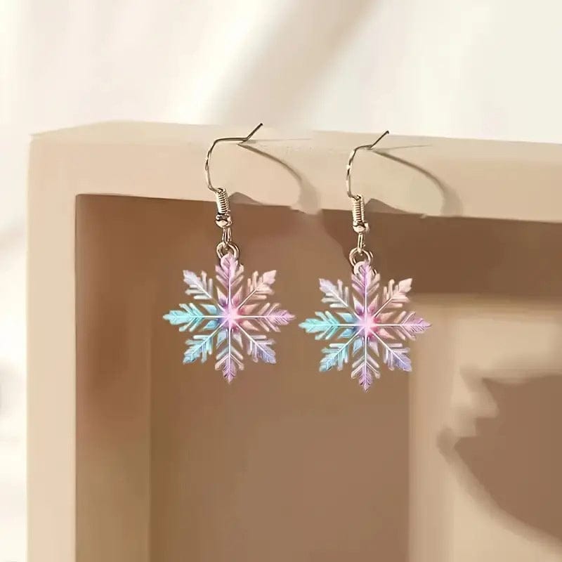 Gradient Icy Flower Earrings | NueShiny