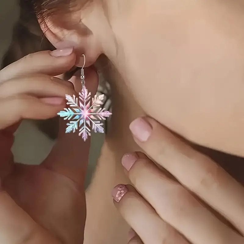 Gradient Icy Flower Earrings | NueShiny