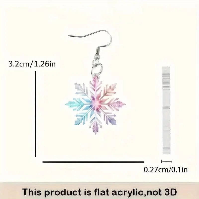 Gradient Icy Flower Earrings | NueShiny