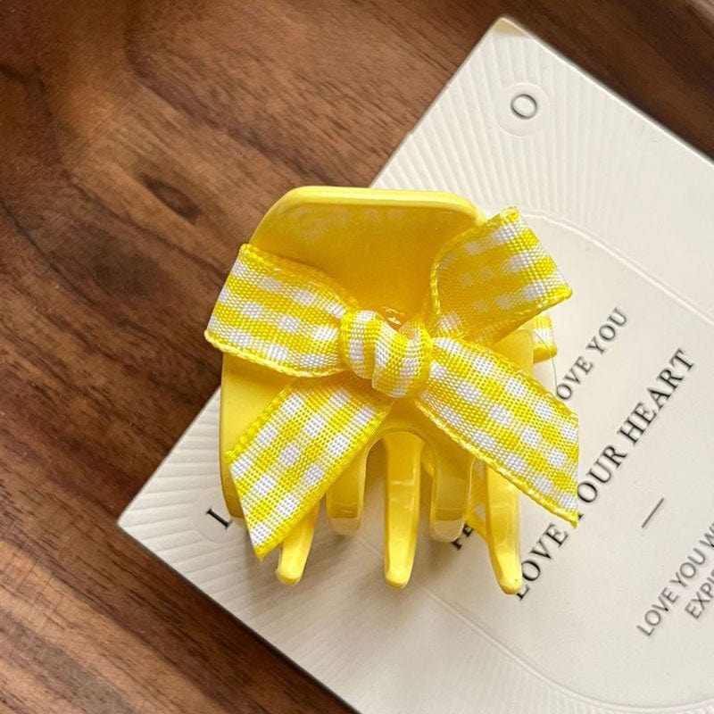 Mini  Yellow small fresh bow Side Clip | Nueshiny