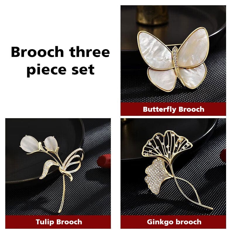 Light luxury elegant brooch set | NueShiny