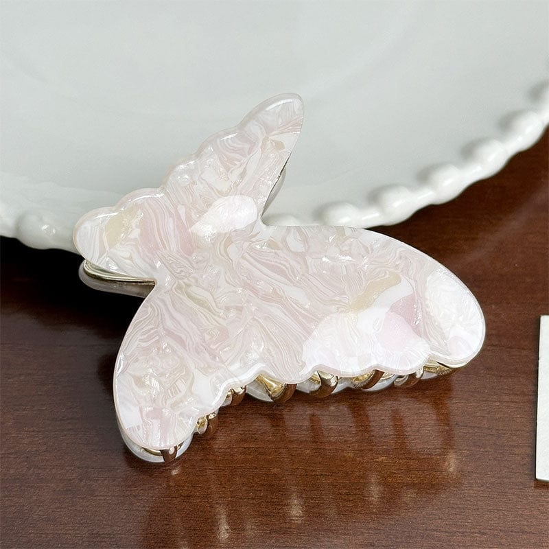 Medium Super Fairy Butterfly Series-Light Pink Hair Claw | NueShiny