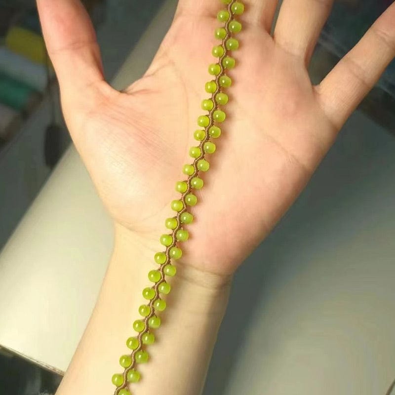 Forest Green Grape Braided Bracelet | NueShiny