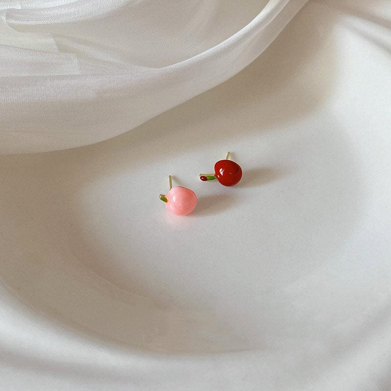 Cherry Apple Earrings | NueShiny