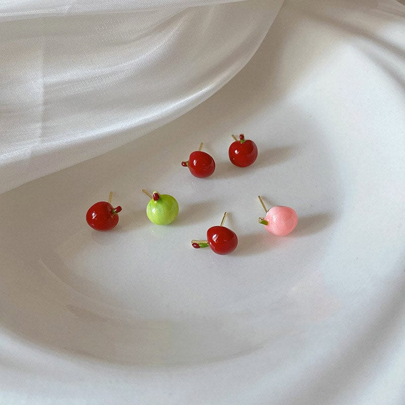 Cherry Apple Earrings | NueShiny