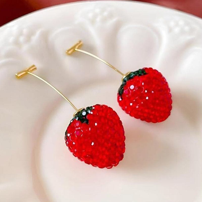 Strawberry Earrings | NueShiny