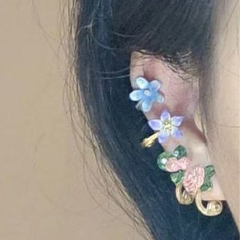 Floral 5-Piece Earring Set | NueShiny