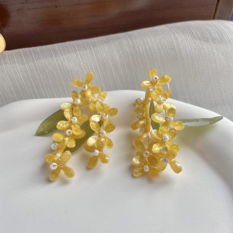 Osmanthus Spiral Earrings | NueShiny