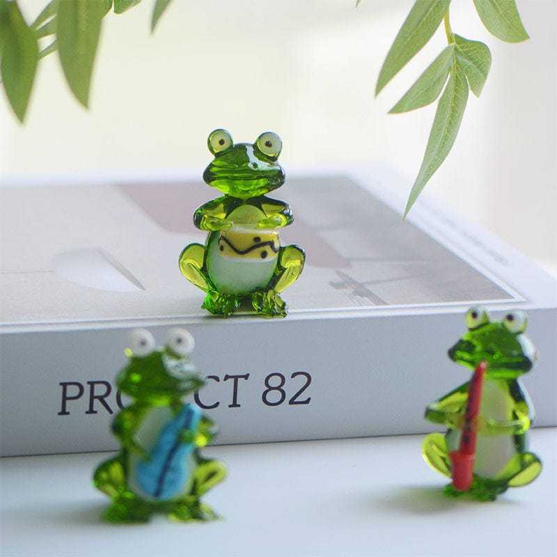 Saxophone Frog Figurine | NueShiny