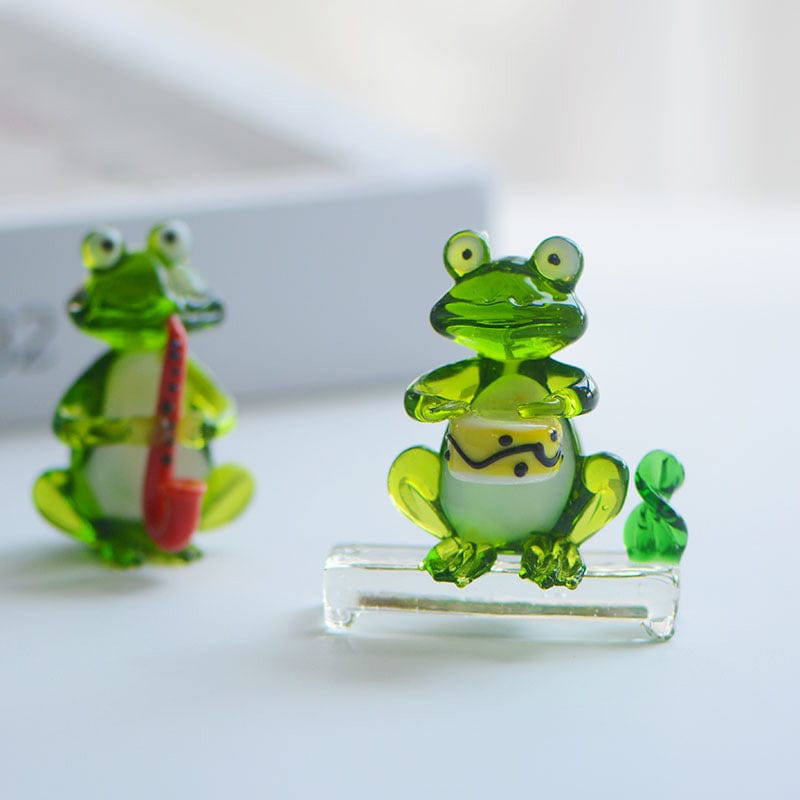 Drumming Frog Figurine | NueShiny