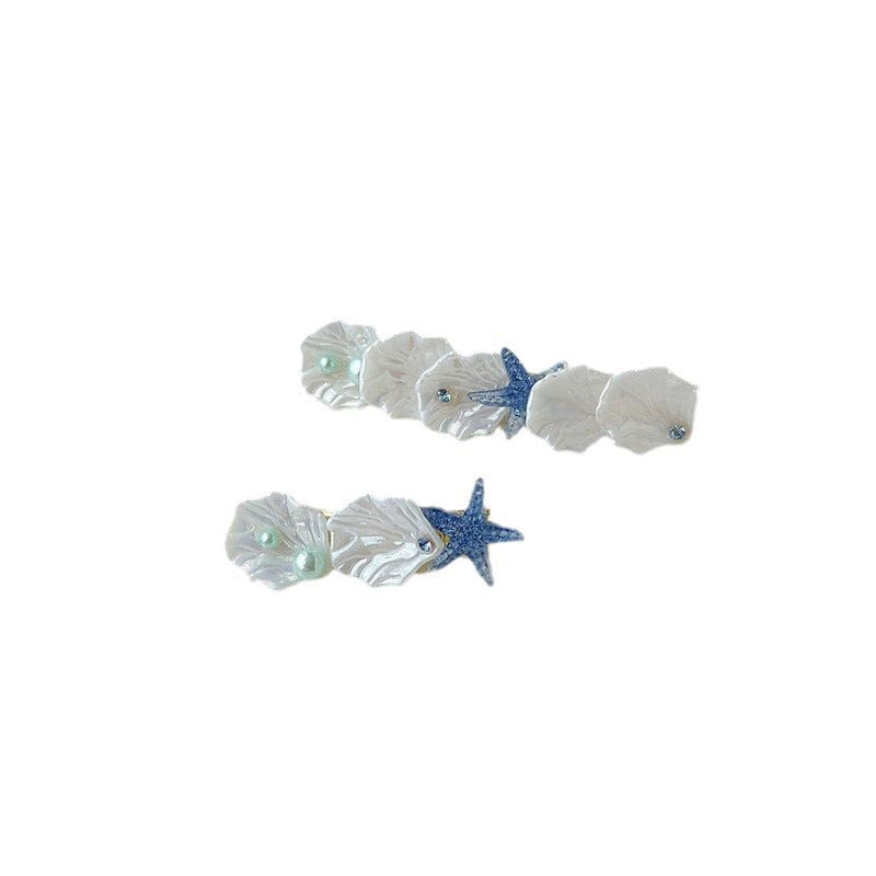 Starfish shell pearl side clip | NueShiny