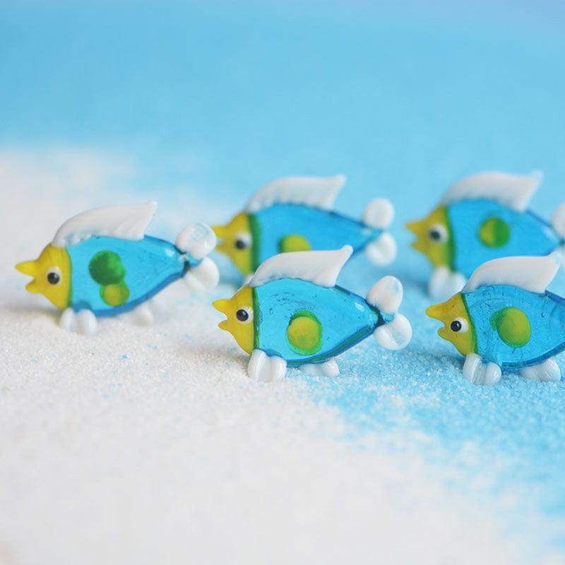 Three blue fish ornaments | NueShiny