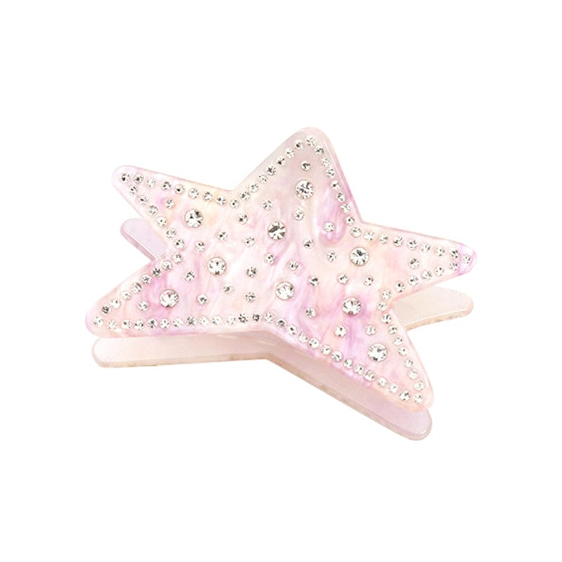 Medium  Pink Starfish Hair Claw | NueShiny