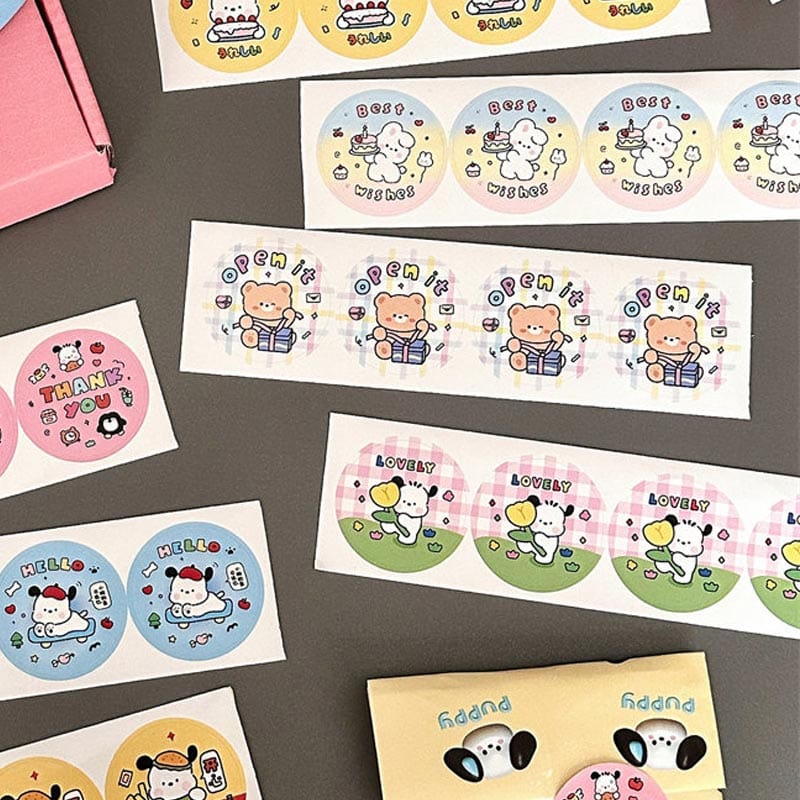 Gift bear sealing stickers 2 pieces | NueShiny