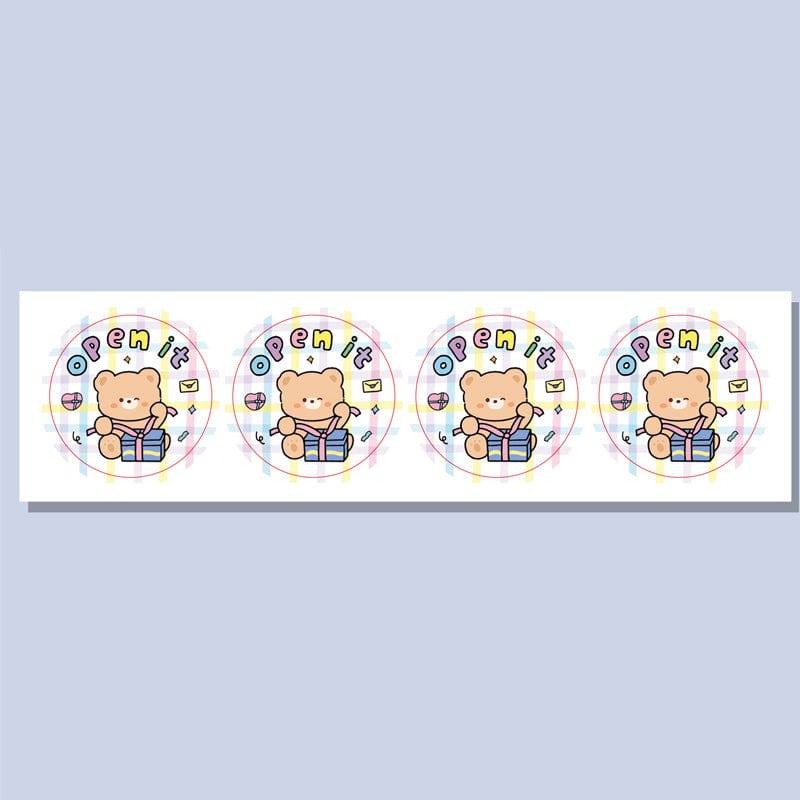 Gift bear sealing stickers 2 pieces | NueShiny