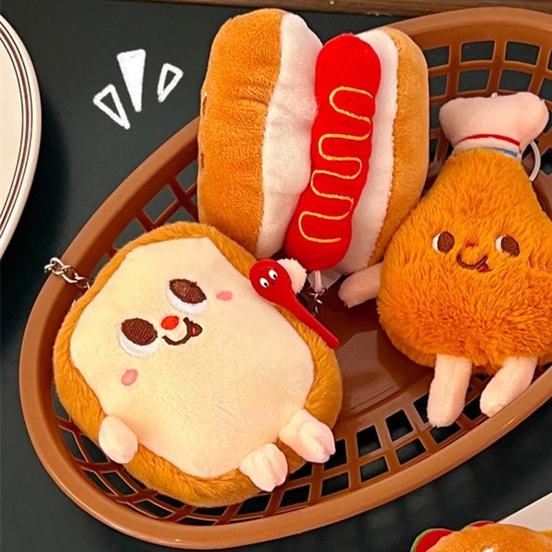 Plush Hot Dog Keychain | NueShiny