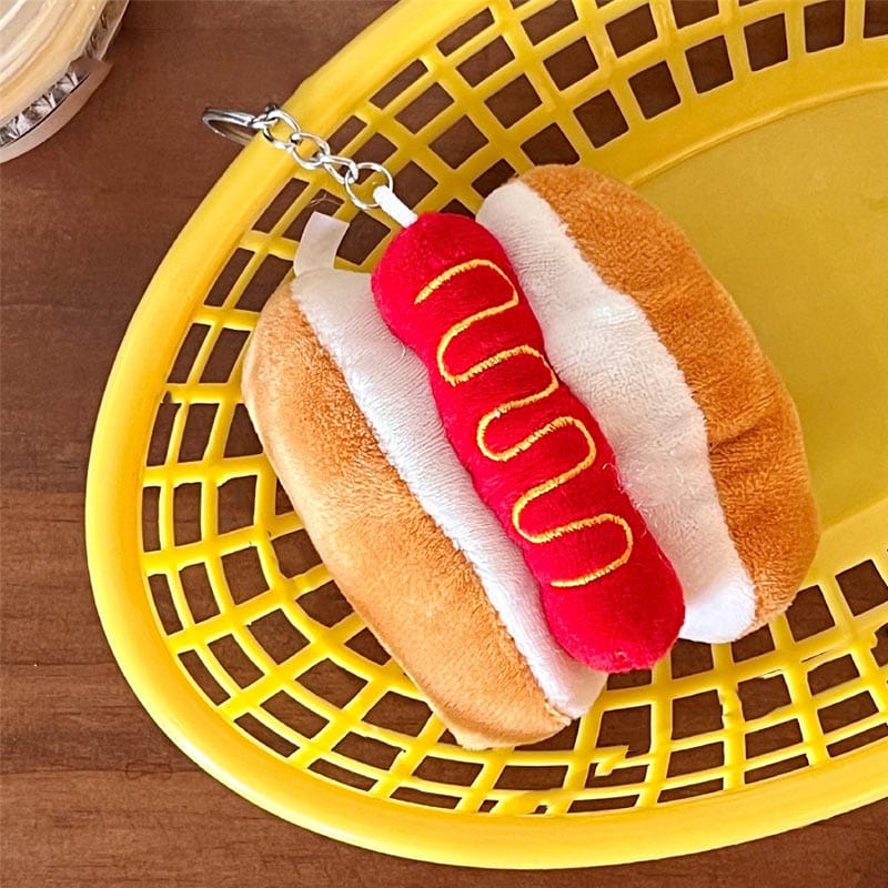 Plush Hot Dog Keychain | NueShiny