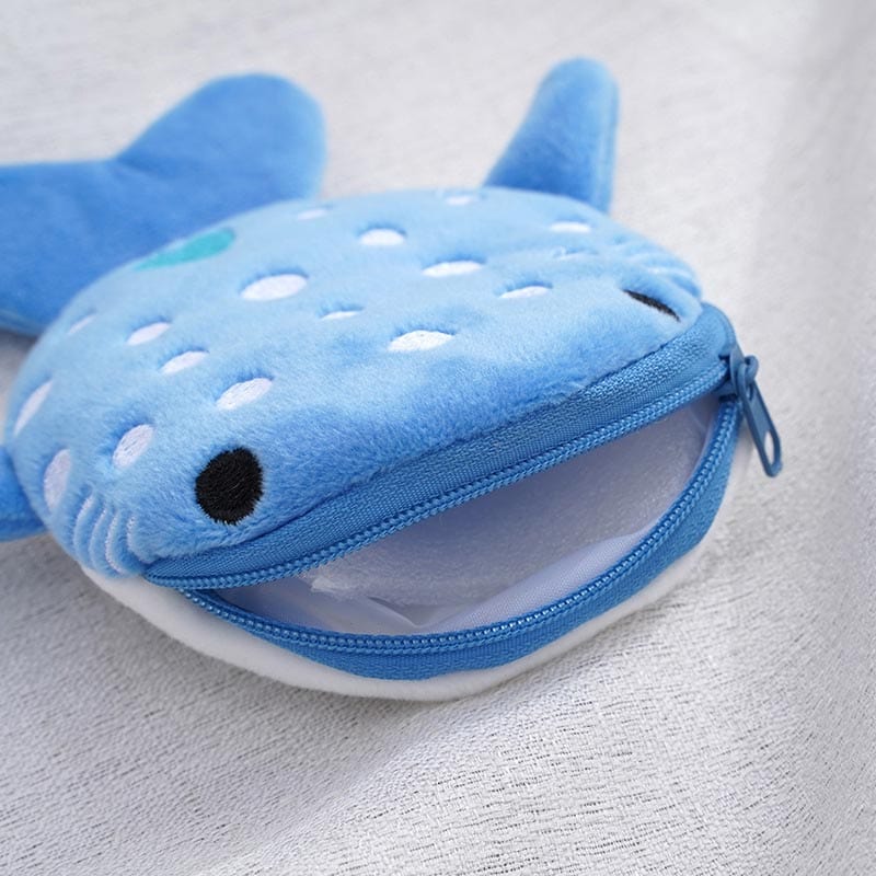 Blue cartoon whale coin purse | NueShiny