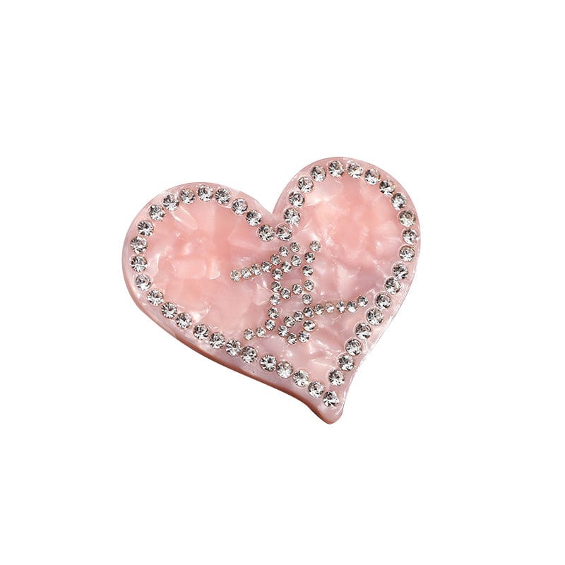 Mini Pink Heart Side Clip | Nueshiny