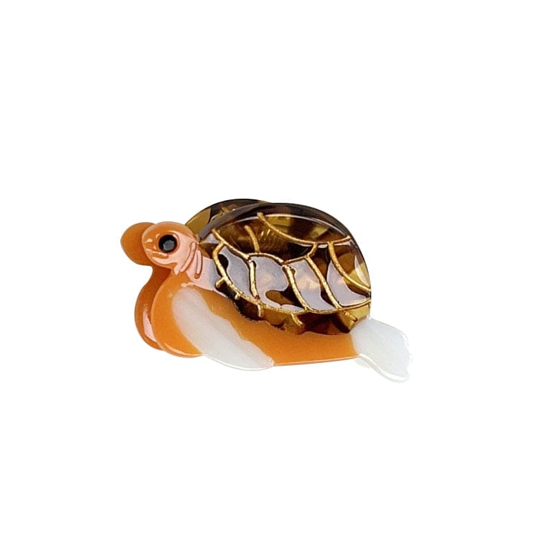 Mini Series Turtle Hair Claw - Orange Color | NueShiny