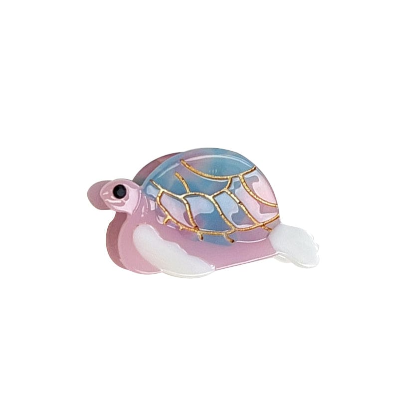 Mini Series Turtle Hair Claw - Pink Color | NueShiny