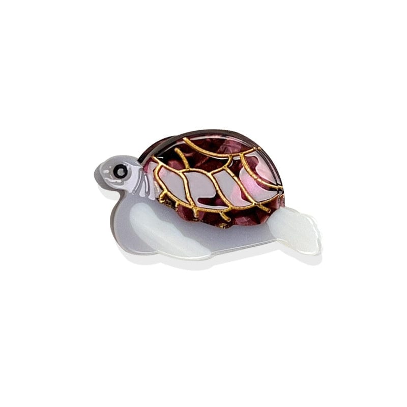 Mini Series Turtle Hair Claw - Gray Purple Color | NueShiny