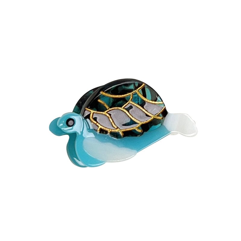 Mini Series Turtle Hair Claw - Blue Color | NueShiny