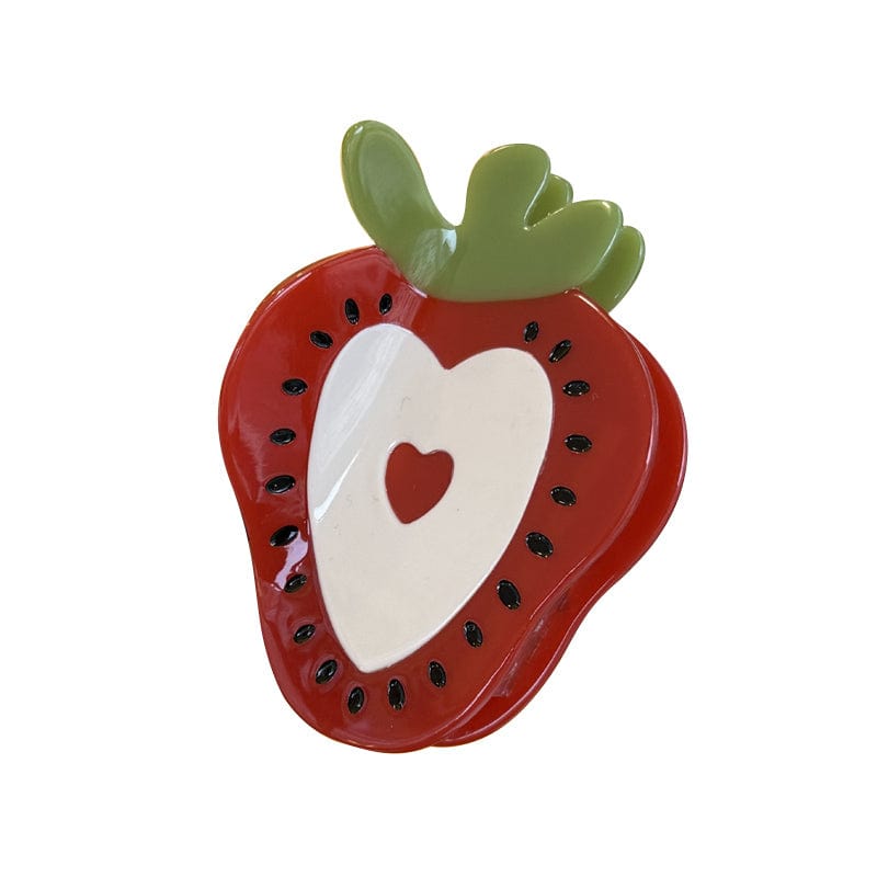 Small Love Strawberry Hair Claw | NueShiny