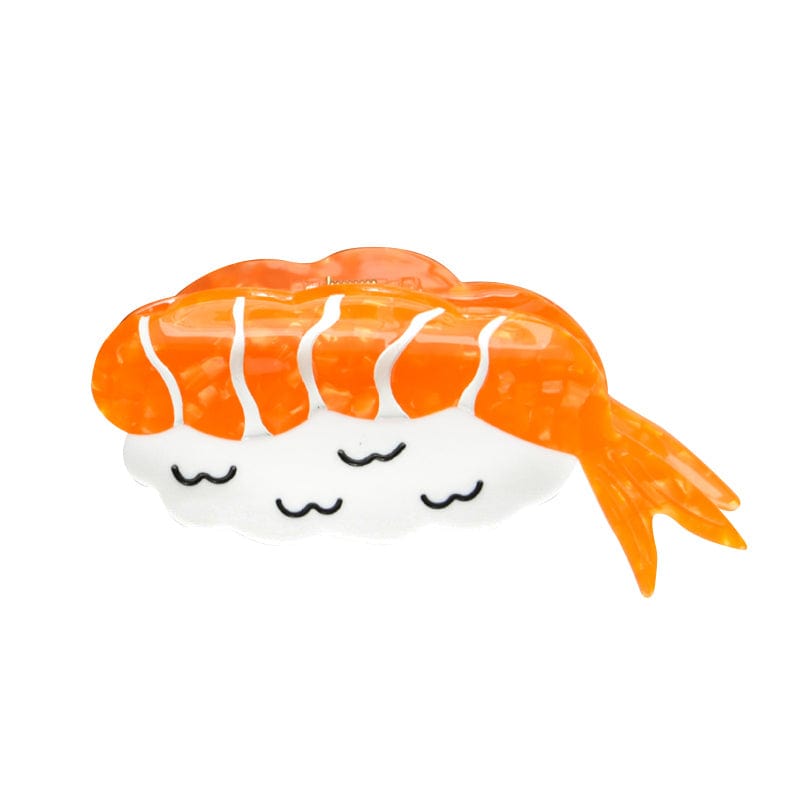 Medium Orange Shrimp Sushi Hair Claw | NueShiny