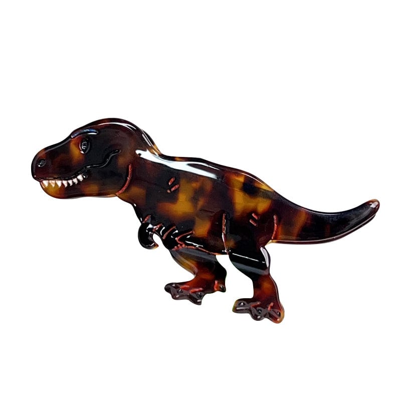 Medium Brown Dinosaur Hair Claw | Nueshiny