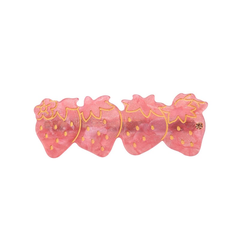 Medium Pink Strawberry Side Clip | NueShiny