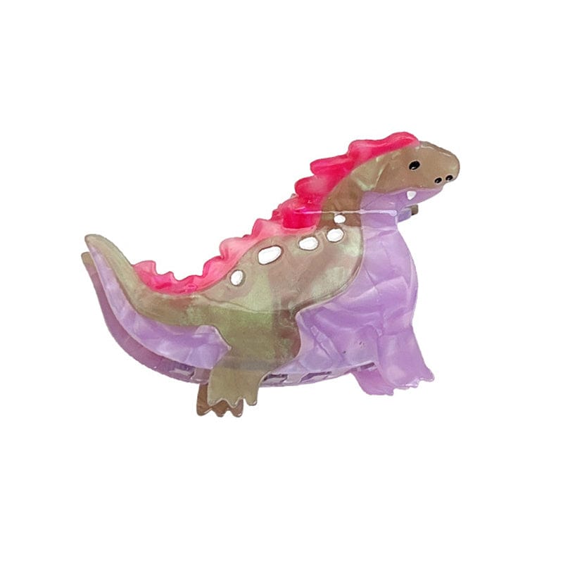 Medium Purple Stegosaurus Hair Claw | NueShiny