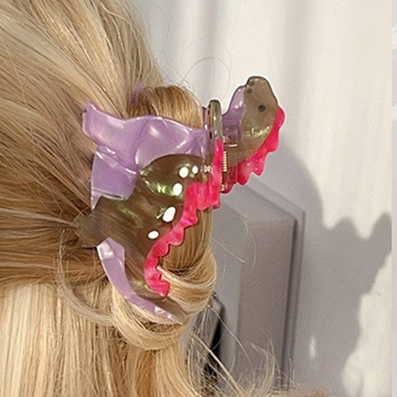 Medium Purple Stegosaurus Hair Claw | NueShiny