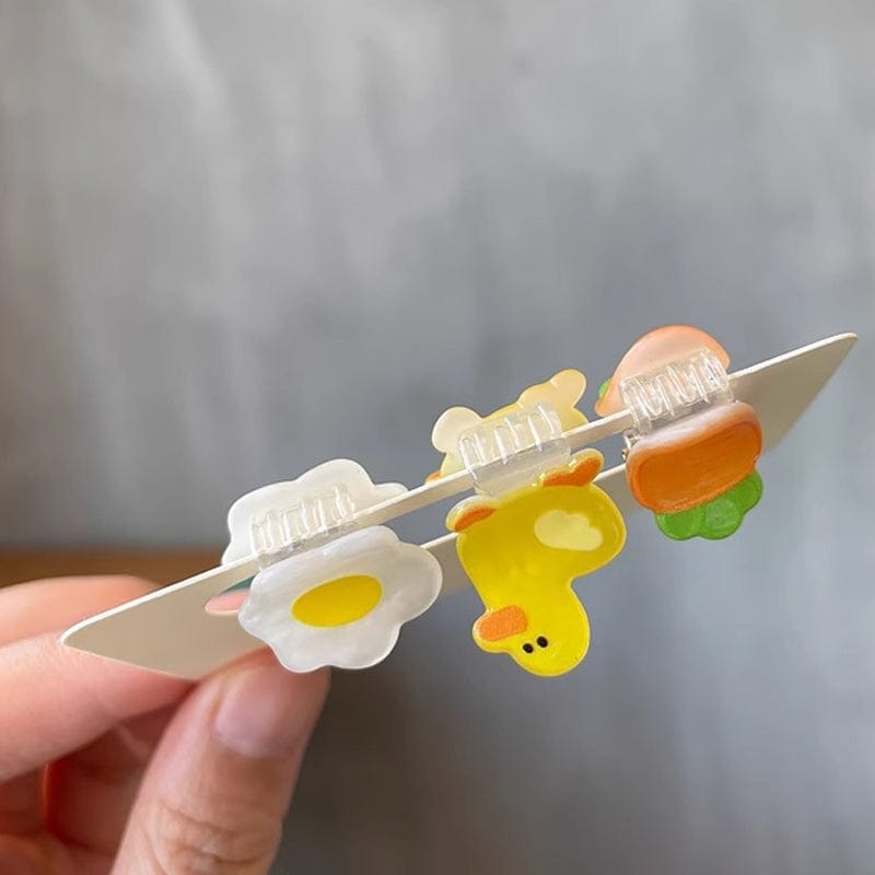 Mini Hair Claw Set (Egg + Duckling + Carrot) | NueShiny