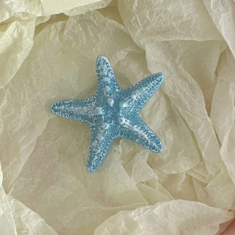 Mini Blue Green Starfish Side Clip | NueShiny