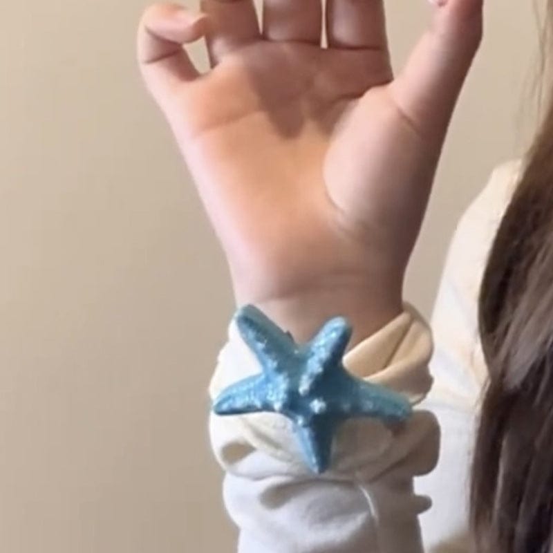 Mini Blue Green Starfish Side Clip | NueShiny