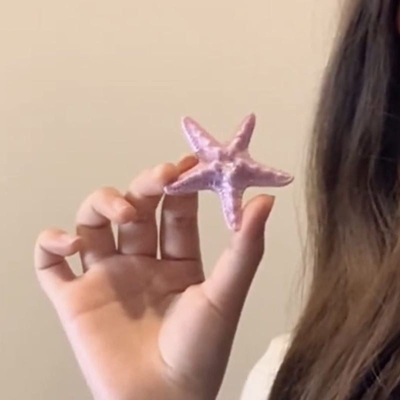 Mini Pink Starfish Side Clip | NueShiny