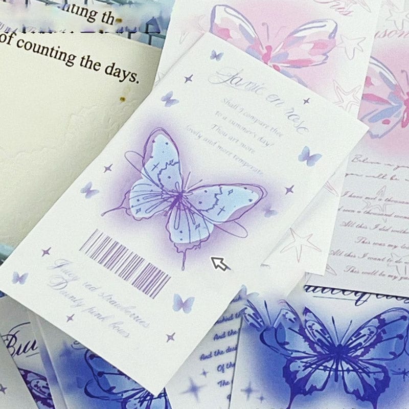 White Butterfly Sealing Sticker | NueShiny