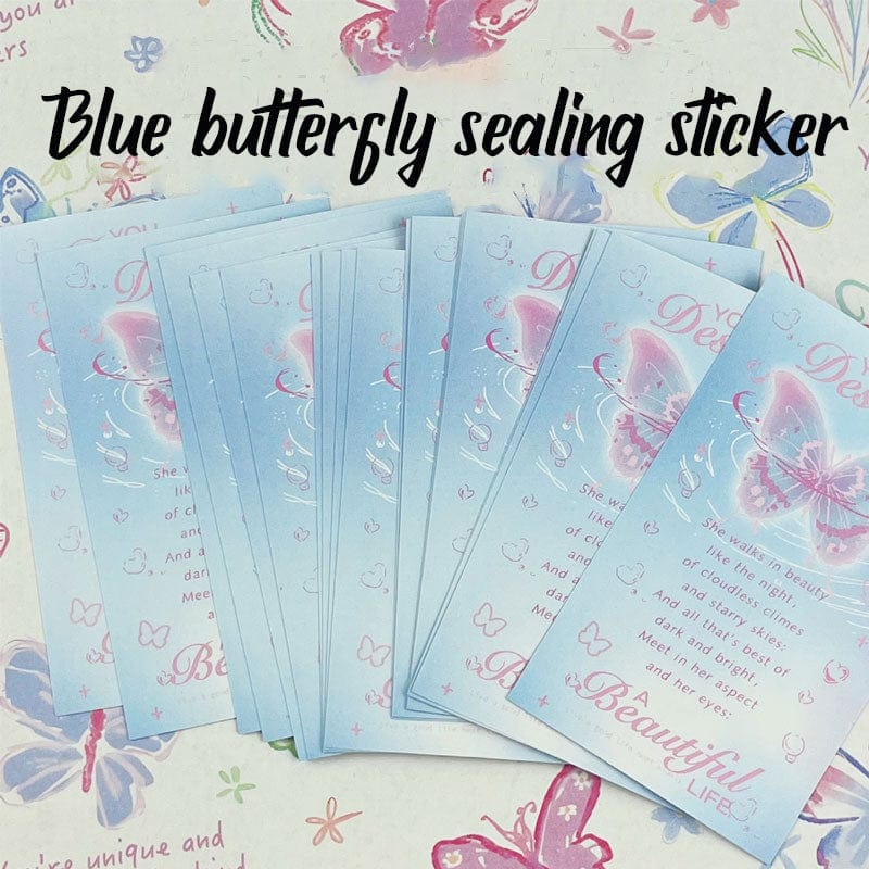 Blue Butterfly Sealing Sticker | NueShiny