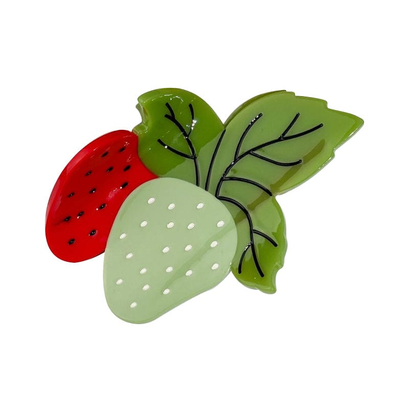 Medium Green Strawberry Hair Claw | NueShiny