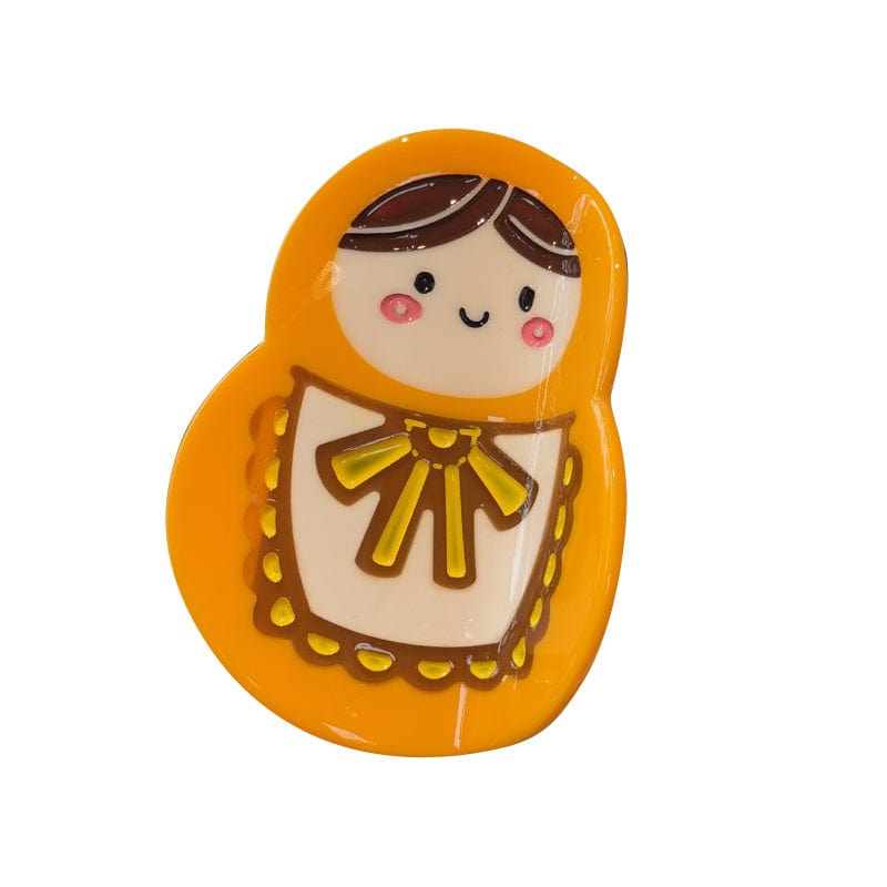 Medium Cute Russian Doll Hair Claw | NueShiny