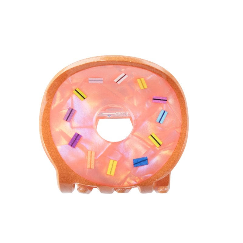 Mini Printed Donut-Orange Hair Claw | NueShiny