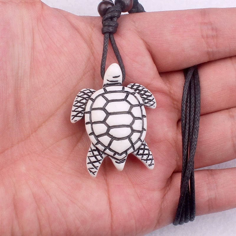 White Turtle Necklace | NueShiny