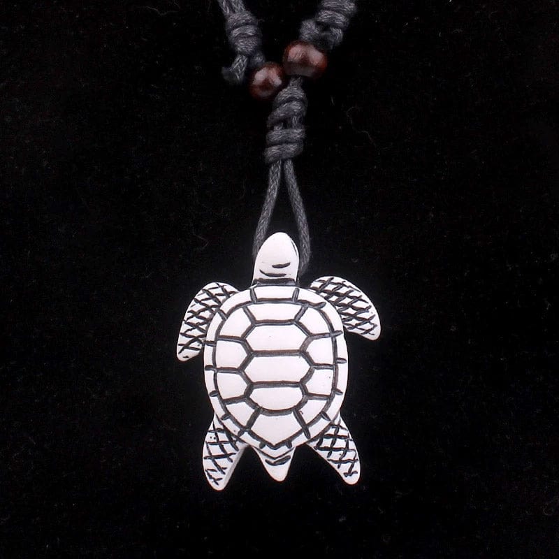 White Turtle Necklace | NueShiny