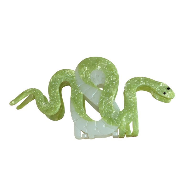 Large Green Snake Hair Claw | NueShiny