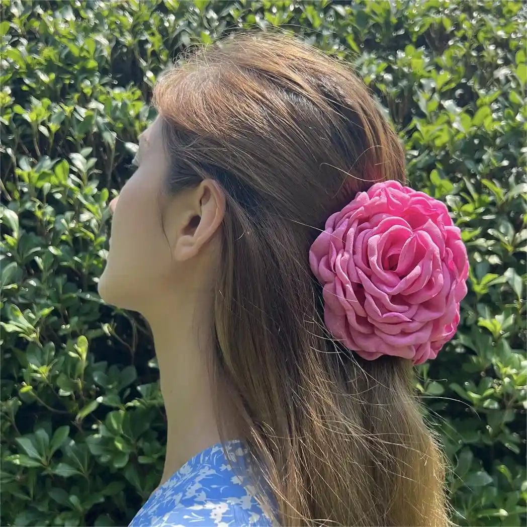 Exquisite Blue Dry Rose Clip Hair Claw丨NueShiny