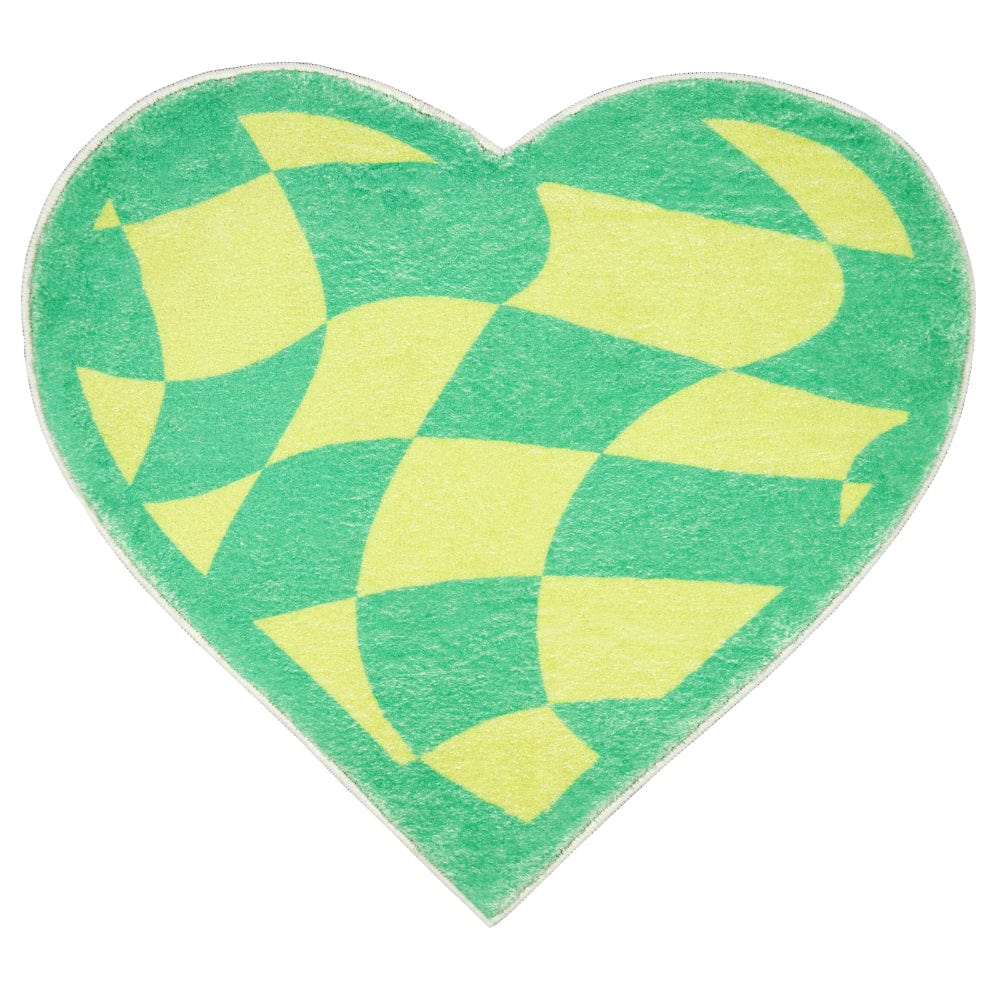 Plaid Heart Rug Indoor & Outdoor Carpet丨NueShiny